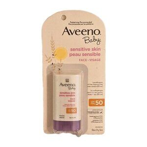 AVEENO Baby Sensitive Skin Face Stick  Unopened  SPF 50  NWT